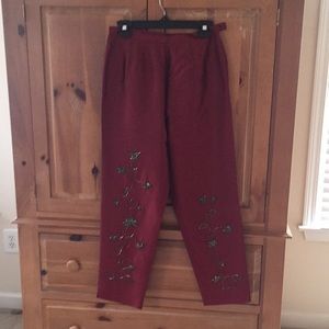 Silk slacks